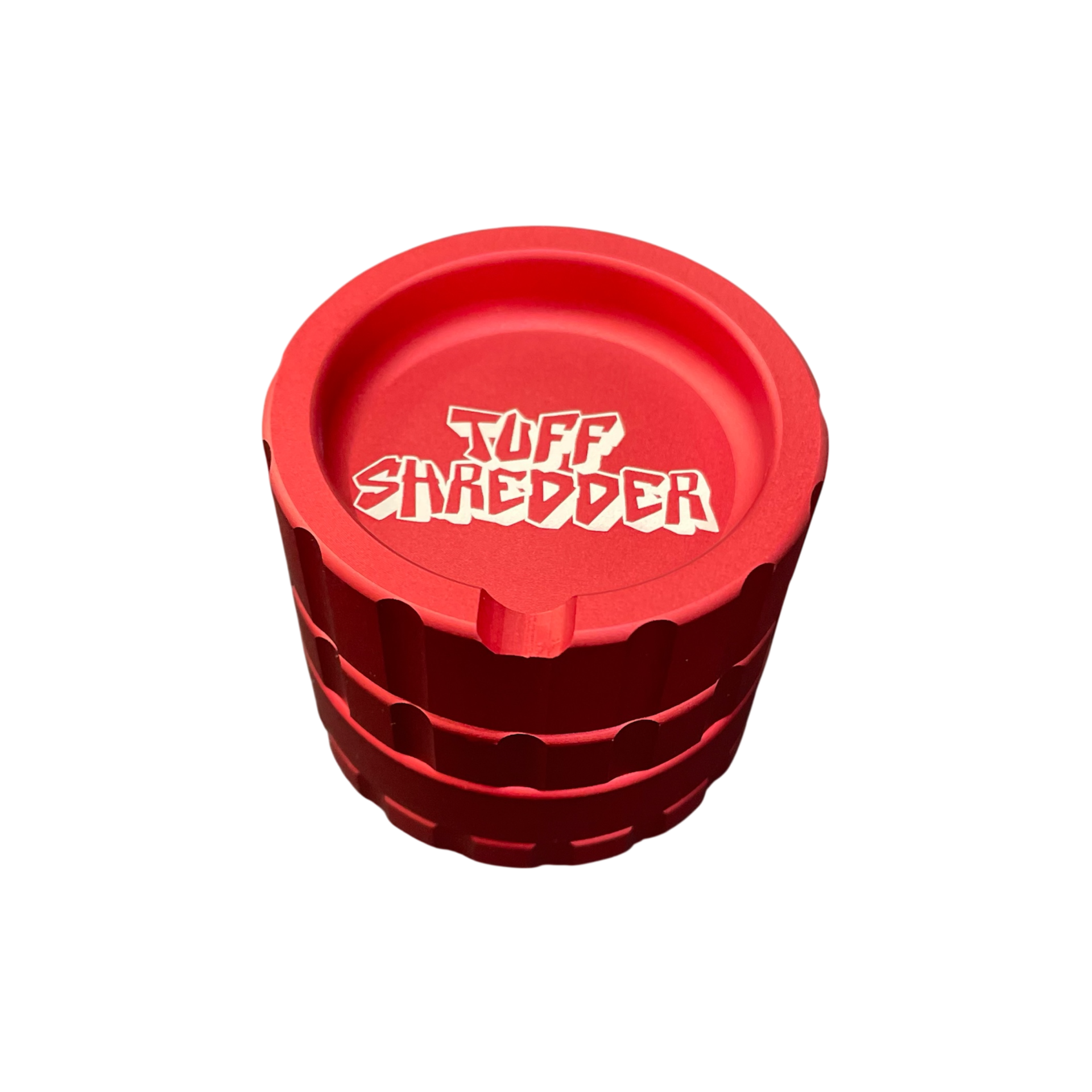 AL Tuff Shredder 60mm Ash Tray 4pc Grinder4pc Grinder / Red